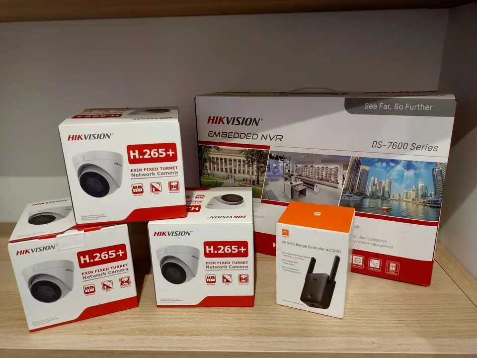 Rejestrator NVR i kamery monitoringu IP
