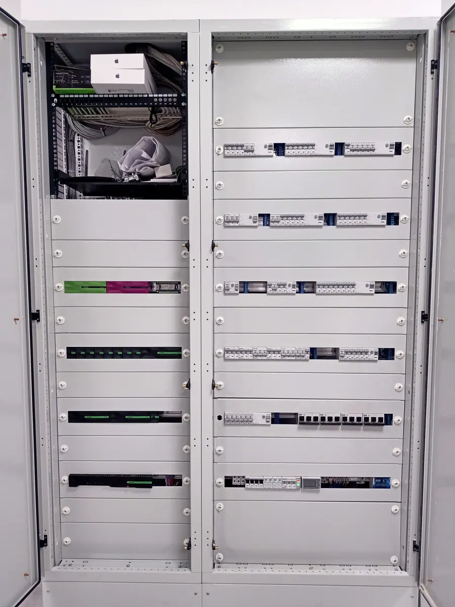 Electrical distribution board and Loxone automation